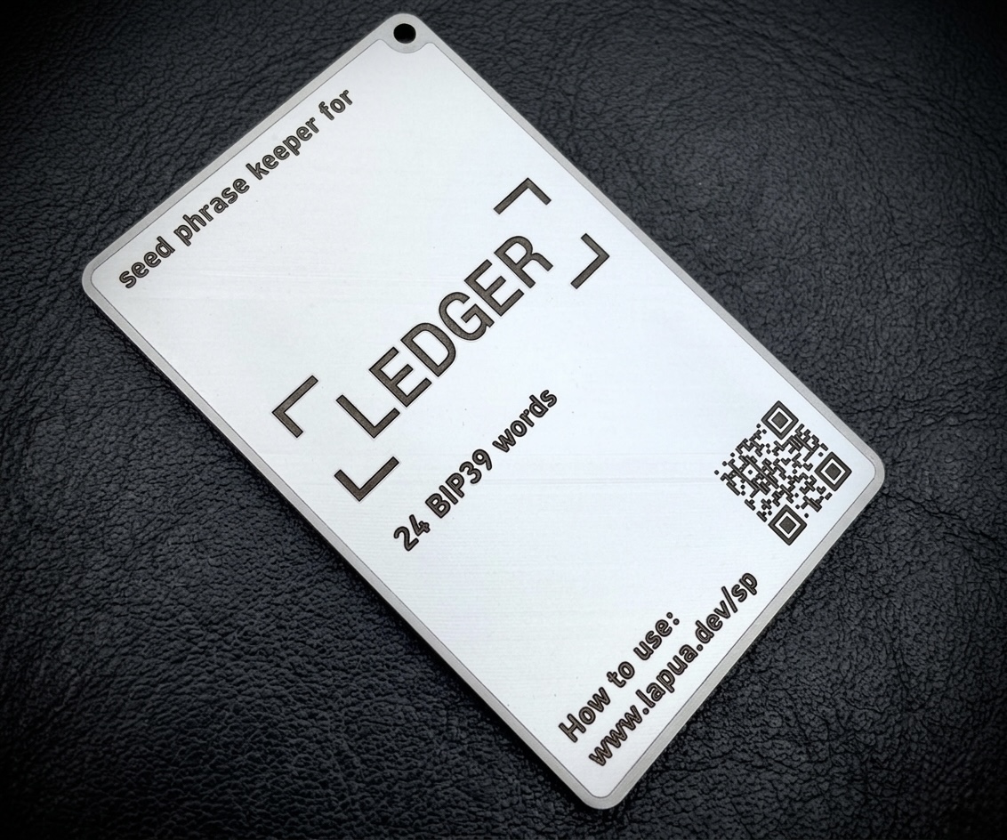 24 слова для гаманця Ledger